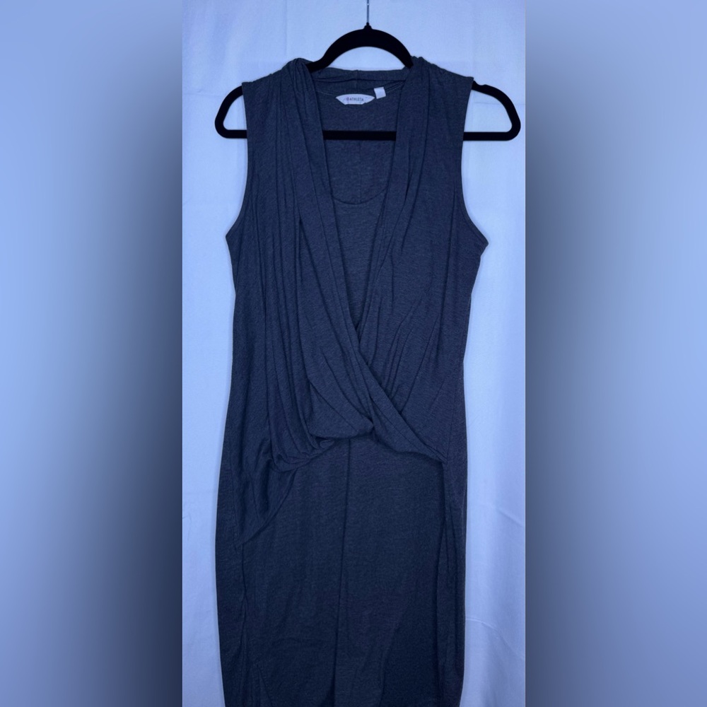 Athleta Duet Faux Wrap Dress - Gray